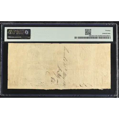 South Carolina, Columbia $20 1872 (2)
