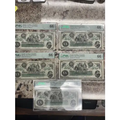 South Carolina, Columbia $20 1872