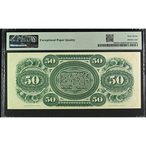 South Carolina, Columbia $20 1872 (3)